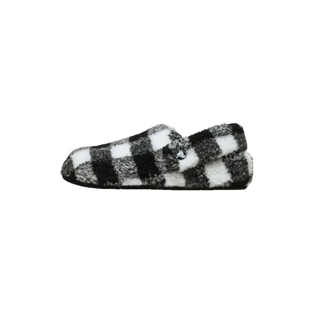 נעלי בית קרוקס לנשים Crocs Classic Buffalo Check Cozzzy Slipper 210755-066 - Image 2