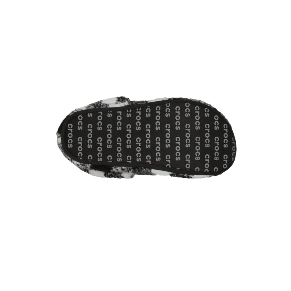 נעלי בית קרוקס לנשים Crocs Classic Buffalo Check Cozzzy Slipper 210755-066 - Image 5