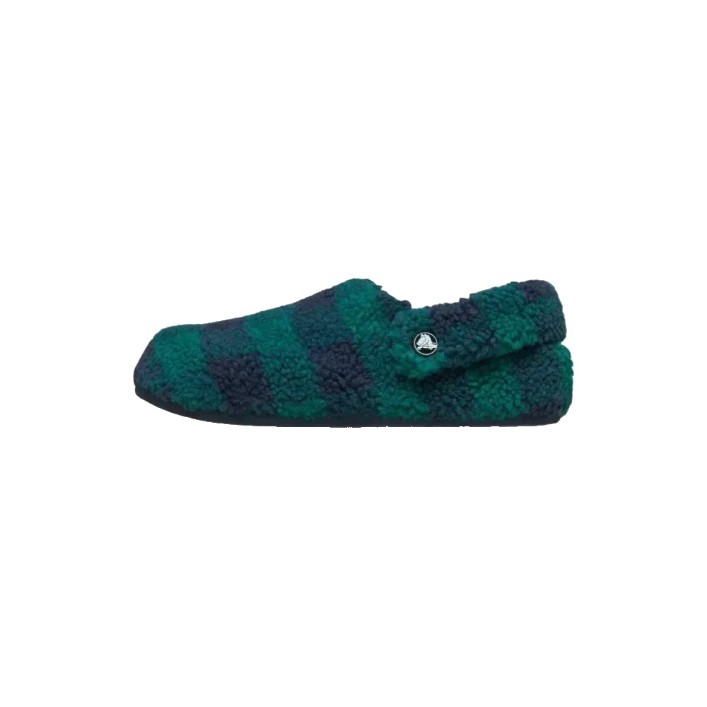 נעלי בית קרוקס לנשים Crocs Classic Buffalo Check Cozzzy Slipper 210755-3AZ - Image 2