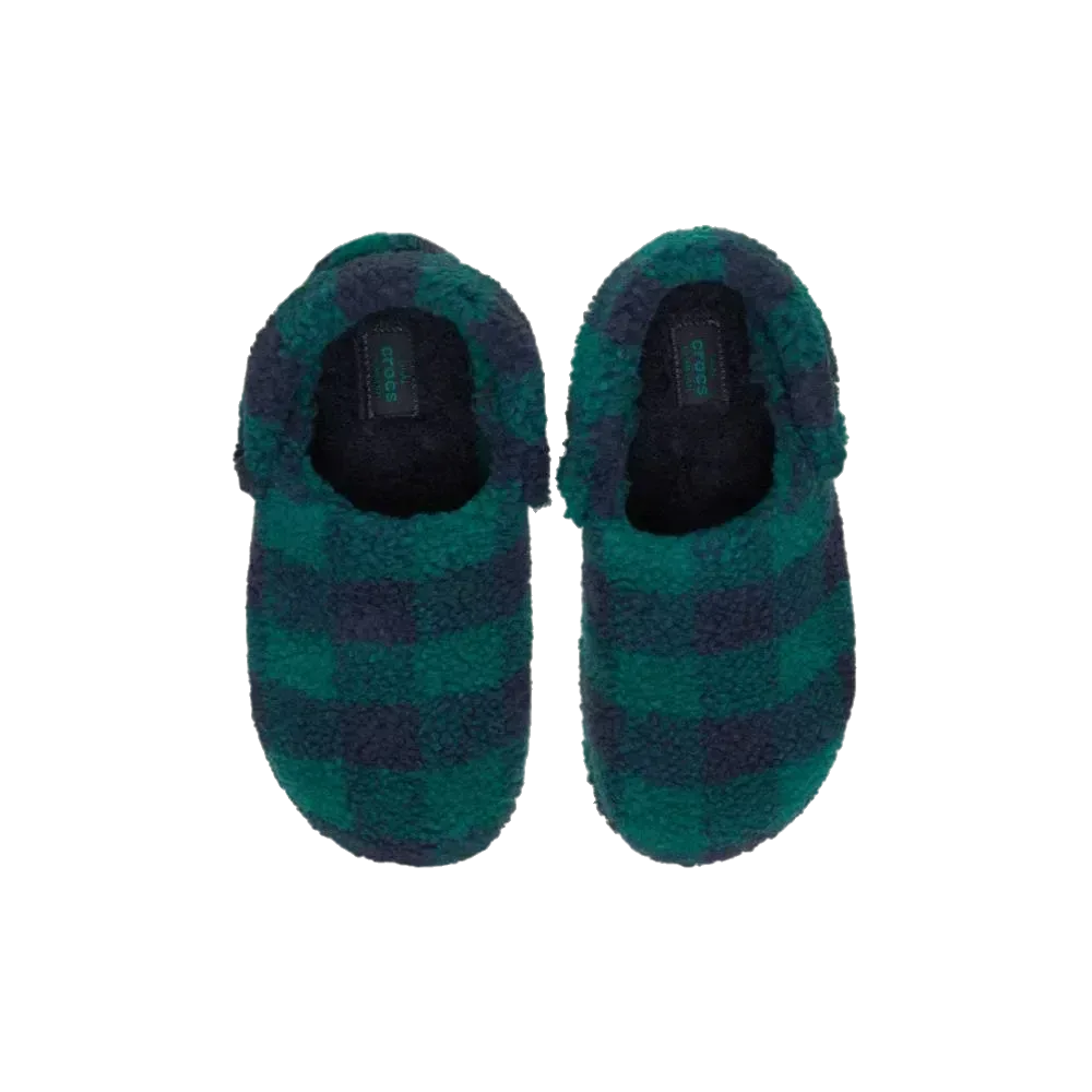 נעלי בית קרוקס לנשים Crocs Classic Buffalo Check Cozzzy Slipper 210755-3AZ - Image 4