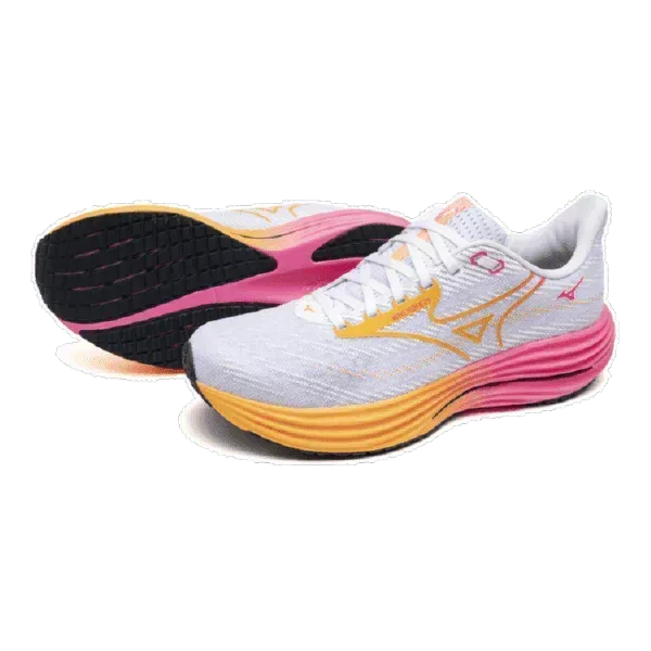 נעלי מיזונו ריידר 29 לגברים Mizuno WAVE RIDER 29 White/Tang J1GC259302 - Image 4