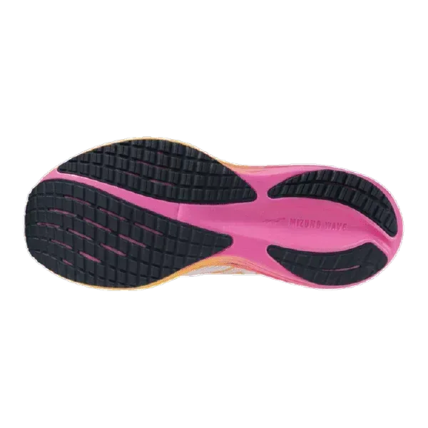 נעלי מיזונו ריידר 29 לגברים Mizuno WAVE RIDER 29 White/Tang J1GC259302 - Image 5