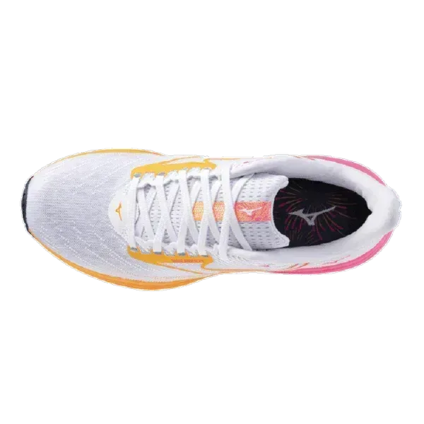 נעלי מיזונו ריידר 29 לגברים Mizuno WAVE RIDER 29 White/Tang J1GC259302 - Image 6