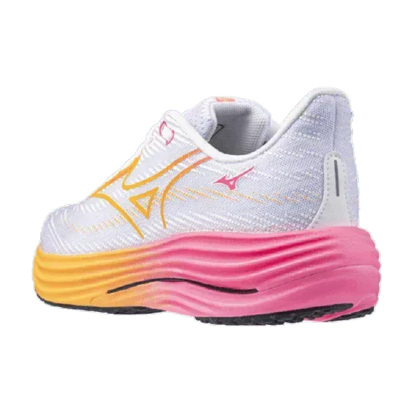 נעלי מיזונו ריידר 29 לגברים Mizuno WAVE RIDER 29 White/Tang J1GC259302 - Image 8