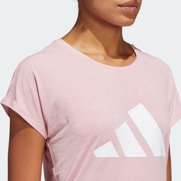 חולצת אדידס לנשים ADIDAS 3 BAR TEE WONMAU/WHITE HB6281 - Image 5