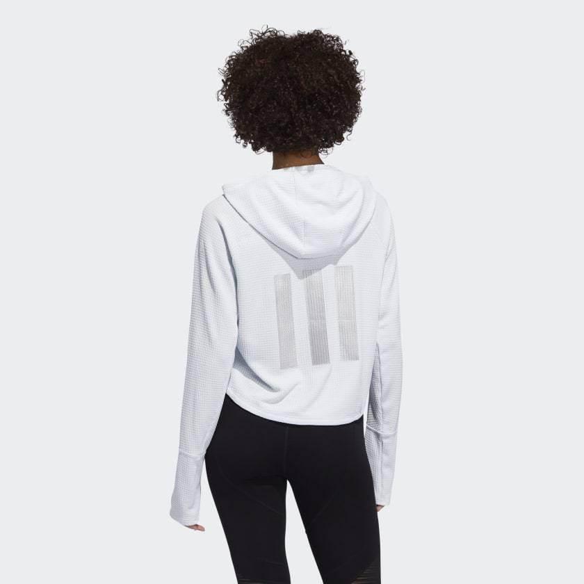 חולצת אדידס נשים Adidas ADAPT HOODIE DZ9017 - Image 4