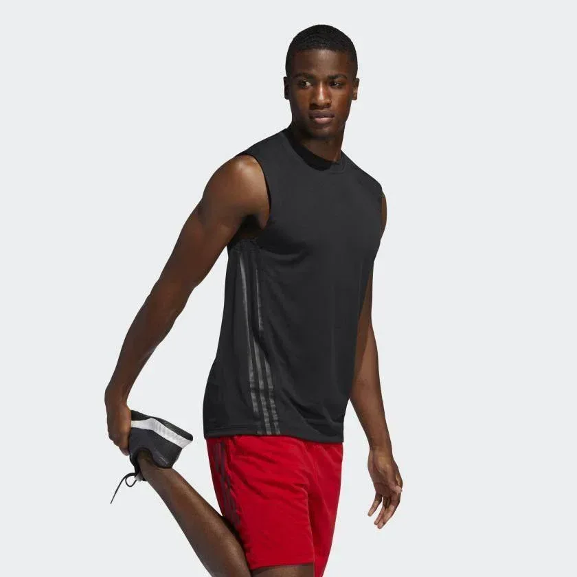 חולצת אדידס ללא שרוול לגבר Adidas AERO 3S SL TEE FL4317 - Image 5