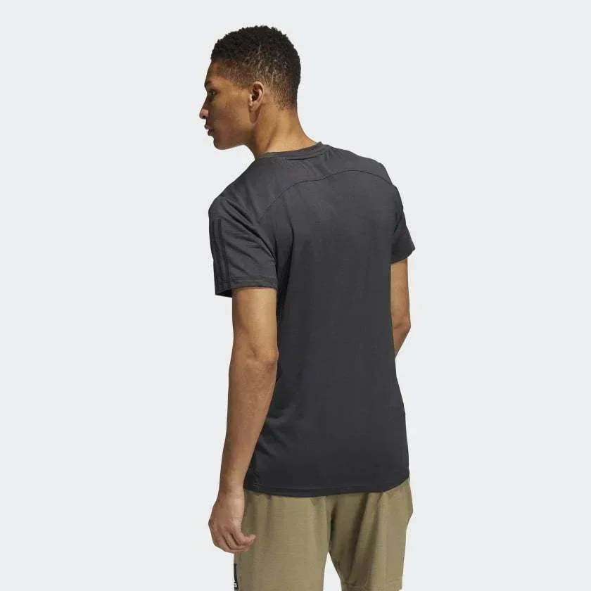 חולצת אימון אדידס לגברים Adidas AERO3S TEE PB H16879 - Image 2