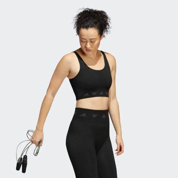 טופ אימון אדידס לנשים Adidas AEROKNIT BRA H64691 - Image 3