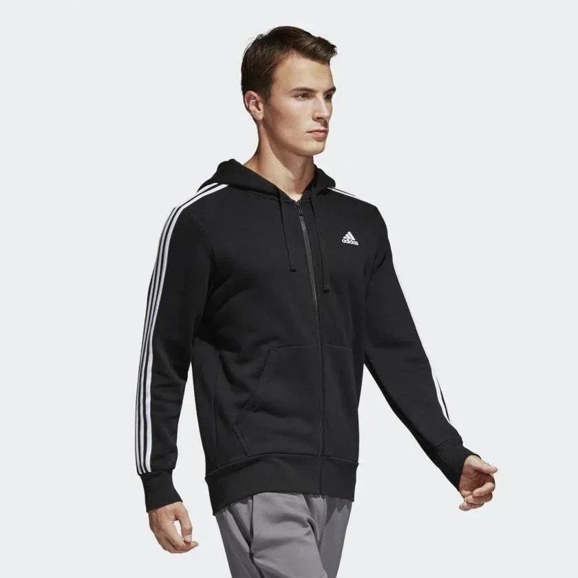 ESS 3-STRIPES FLEECE HOODIE B47368 עליונית - Image 4