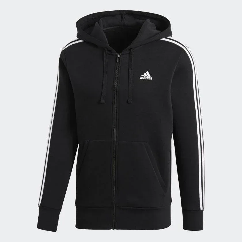 ESS 3-STRIPES FLEECE HOODIE B47368 עליונית - Image 5
