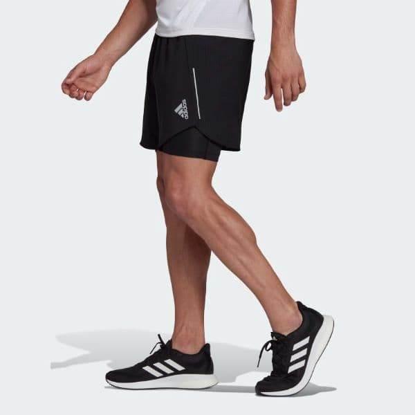 מכנס אדידס משולב טייטס לגבר Adidas D4R 2IN1 SHORT APP M H58579 - Image 3