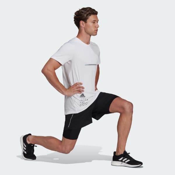 מכנס אדידס משולב טייטס לגבר Adidas D4R 2IN1 SHORT APP M H58579 - Image 4