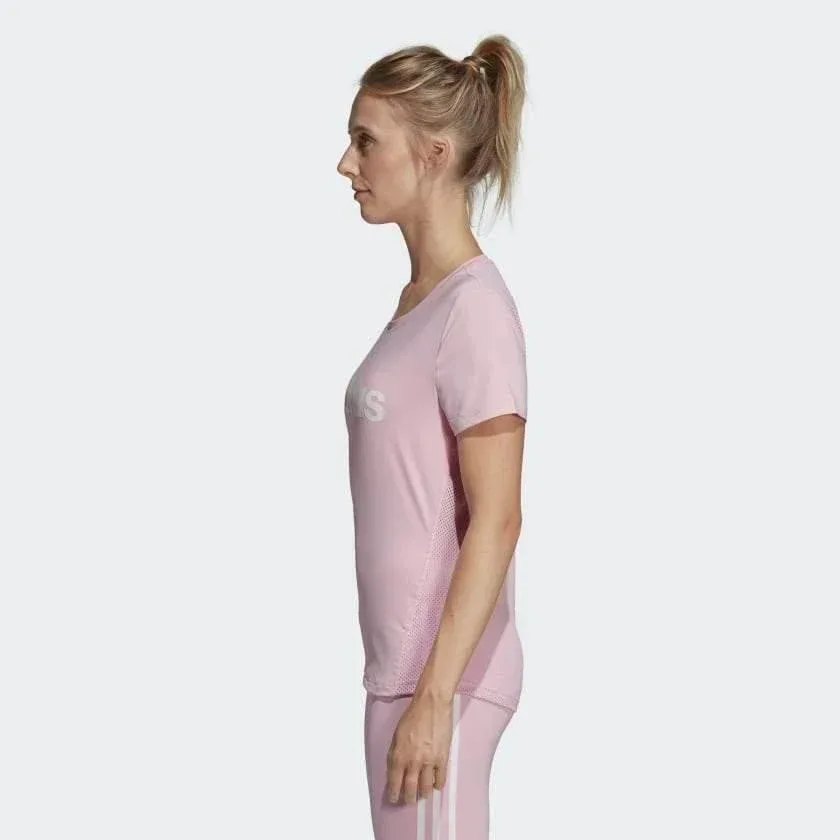 חולצת נשים אדידס Adidas D2M LO TEE DU2081 - Image 2