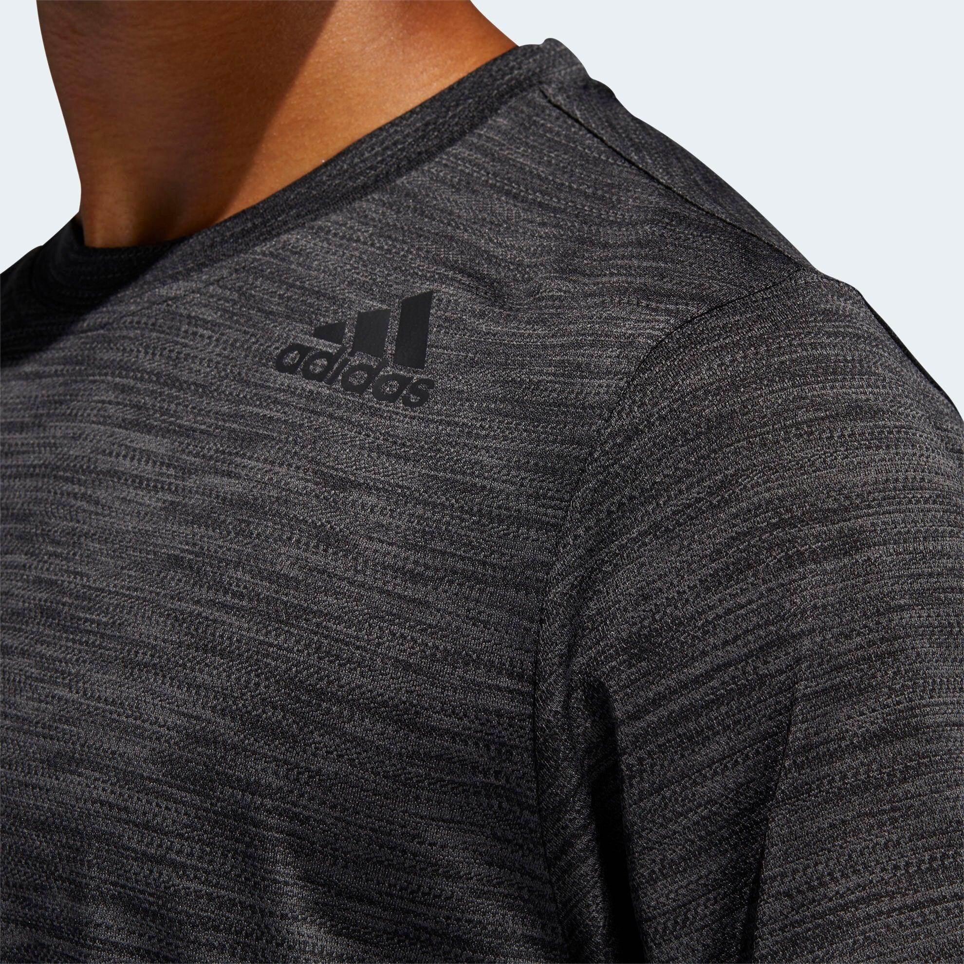 חולצת אימון אדידס לגברים ADIDAS GRADIENT TEE GRESIX/BLACK FJ6125 - Image 7