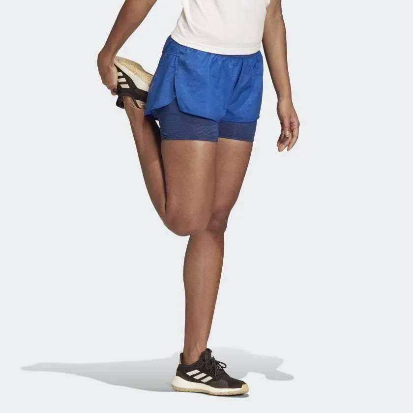 מכנס אדידס נשים עם טייטס Adidas HEAT.RDY SHORT FN3340 - Image 3