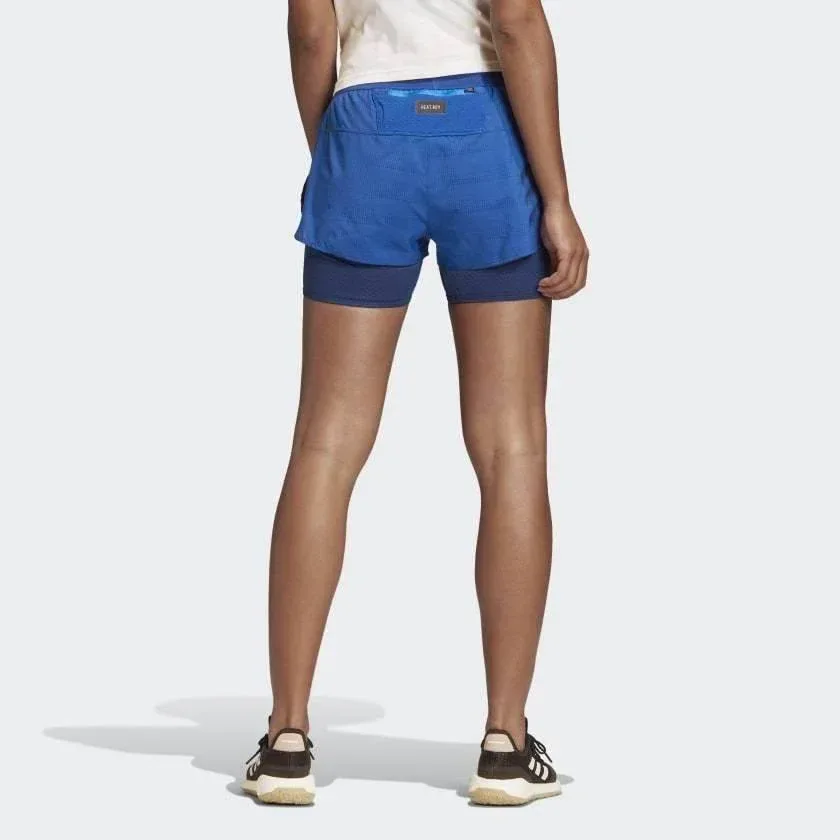 מכנס אדידס נשים עם טייטס Adidas HEAT.RDY SHORT FN3340 - Image 4