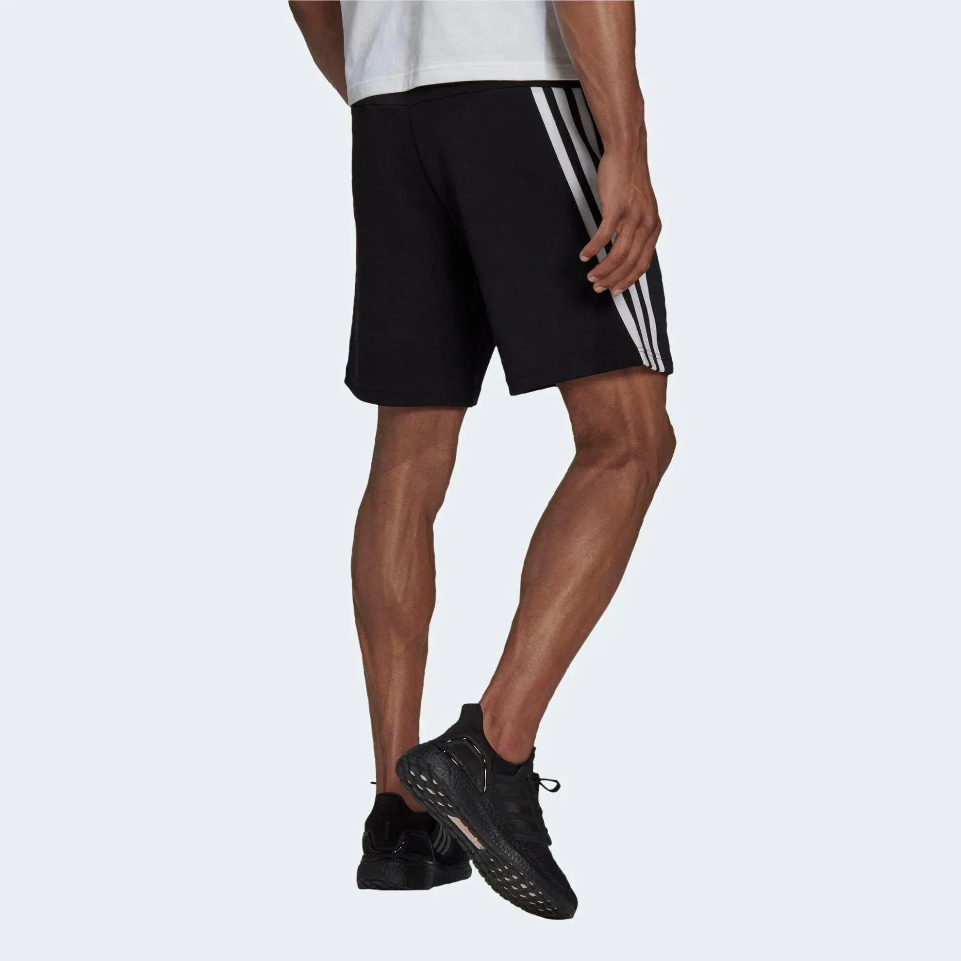 מכנס אדידס קצר לגברים ADIDAS FI 3S Short BLACK H46515 - Image 2