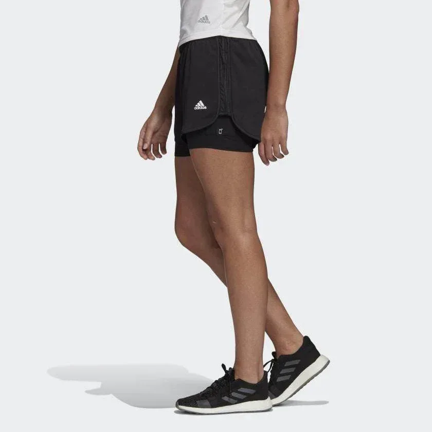 מכנס אדידס קצר עם טייטס לנשים  Adidas M20 SHORT 2IN1 FS9845 - Image 2