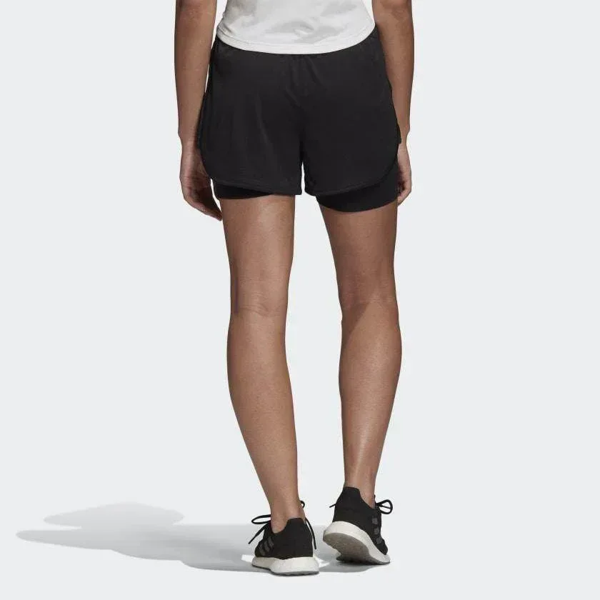 מכנס אדידס קצר עם טייטס לנשים  Adidas M20 SHORT 2IN1 FS9845 - Image 4