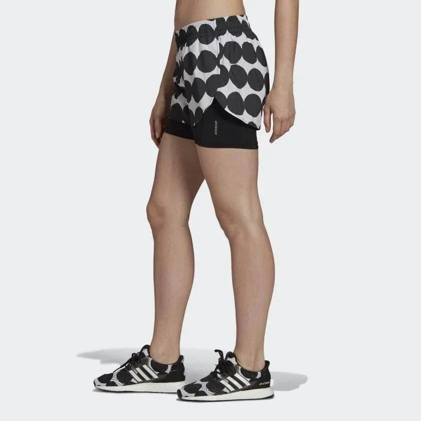 מכנס נשים אדידס קצר עם טייטס Adidas MARIMEKKO 2IN1 GU2526 - Image 5