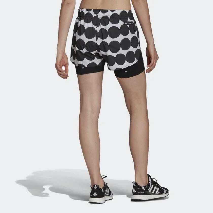 מכנס נשים אדידס קצר עם טייטס Adidas MARIMEKKO 2IN1 GU2526 - Image 6