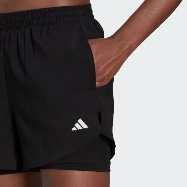 מכנס אימון עם טייטס לנשים Adidas MIN 2IN1 SHO FTW HN1044 - Image 4