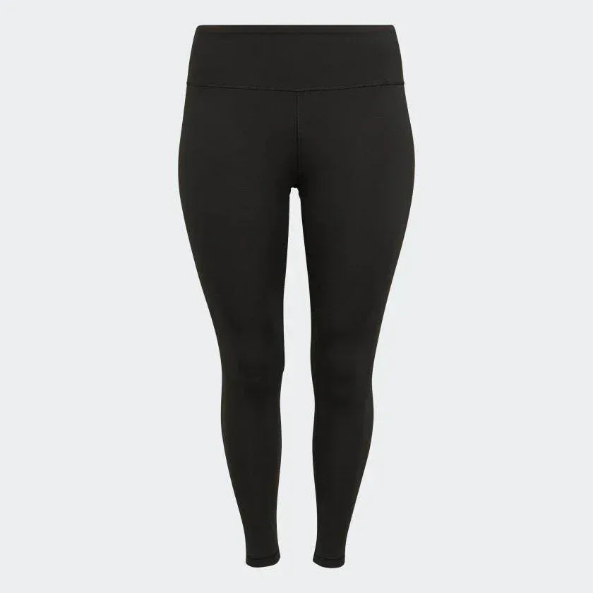 טייטס אדידס מידות גדולות לנשים ADIDAS Optime 7/8 T PS BLACK H64226 - Image 4