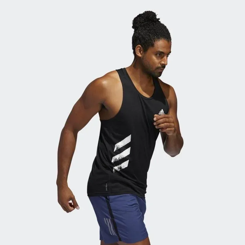 גופית ריצה אדידס לגבר Adidas OTR SINGLET 3S FP7540 - Image 3