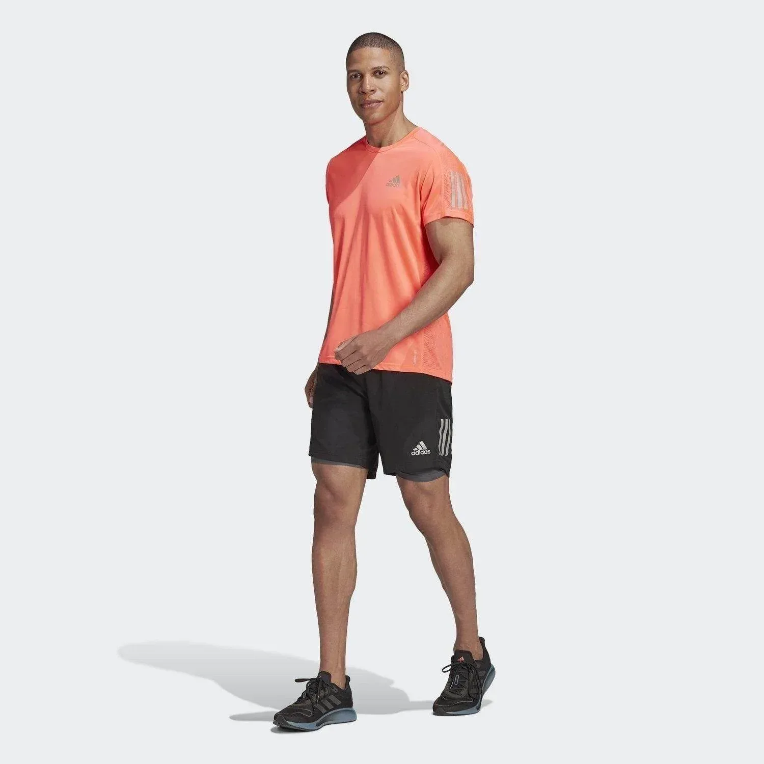 מכנס עם טייטס אדידס לגברים Adidas OWN THE RUN SHO MALE FS9809 5' - Image 2
