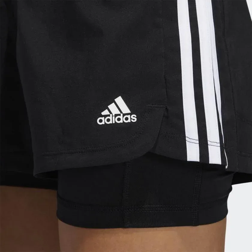 מכנס אדידס עם טייטס לנשים Adidas PACER 3S 2 IN 1 GL7686 - Image 5