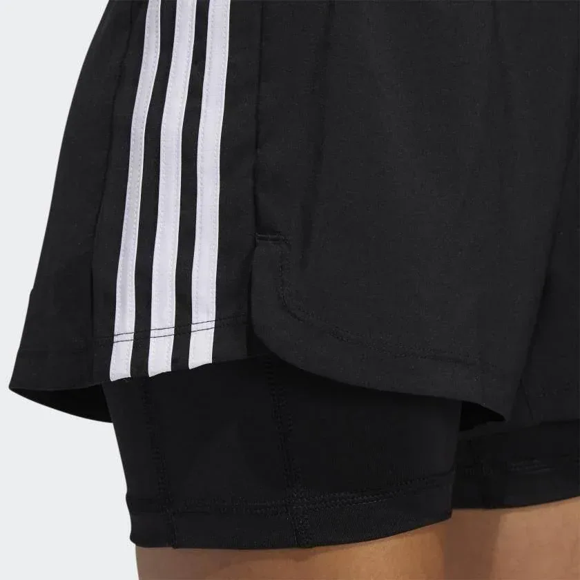מכנס אדידס עם טייטס לנשים Adidas PACER 3S 2 IN 1 GL7686 - Image 6
