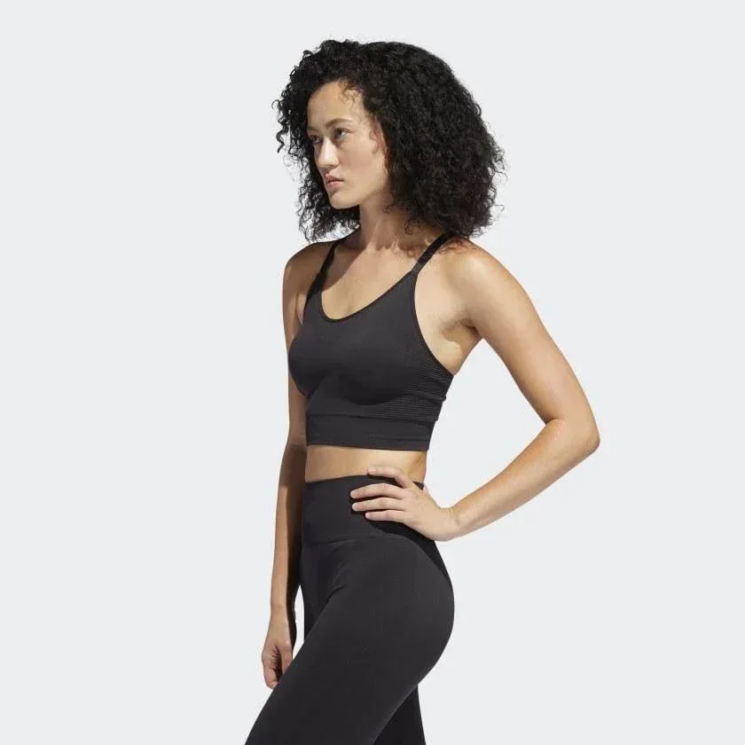 טופ אימון אדידס לנשים Adidas SEAMLESS BRA FL2270 - Image 4
