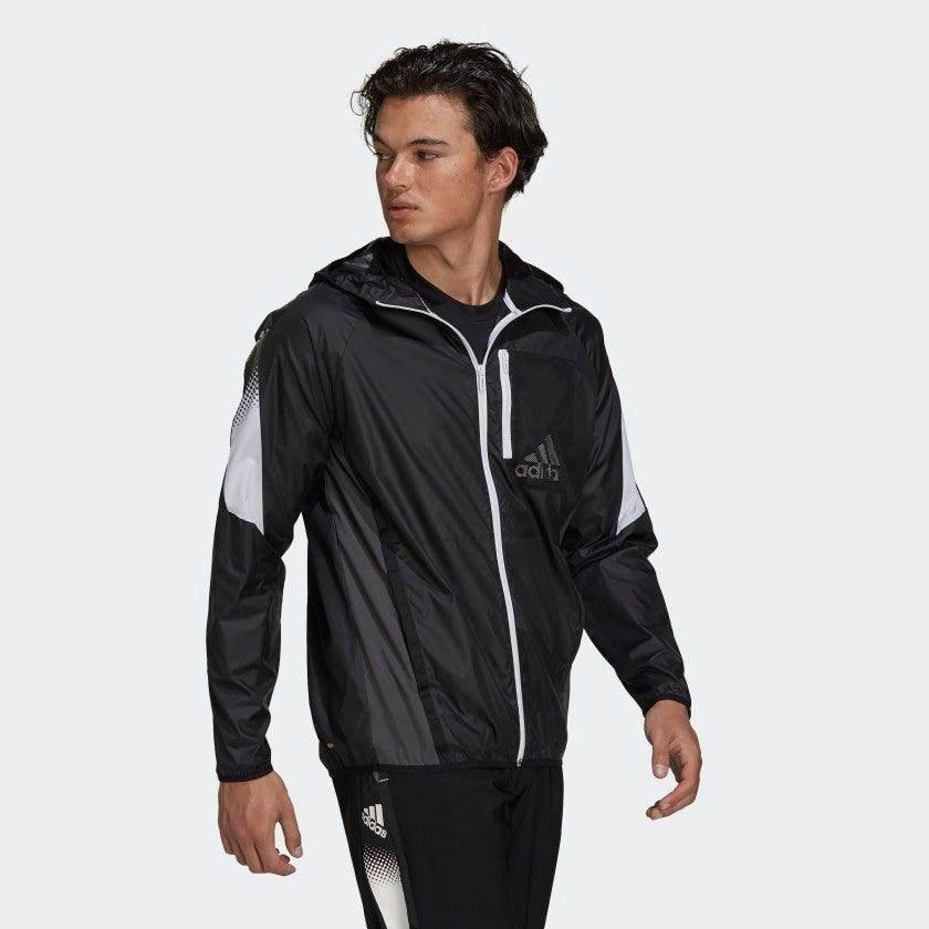 ג'קט ריצה נגד רוח וגשם אדידס לגבר Adidas Seaso WB GV5307 - Image 3