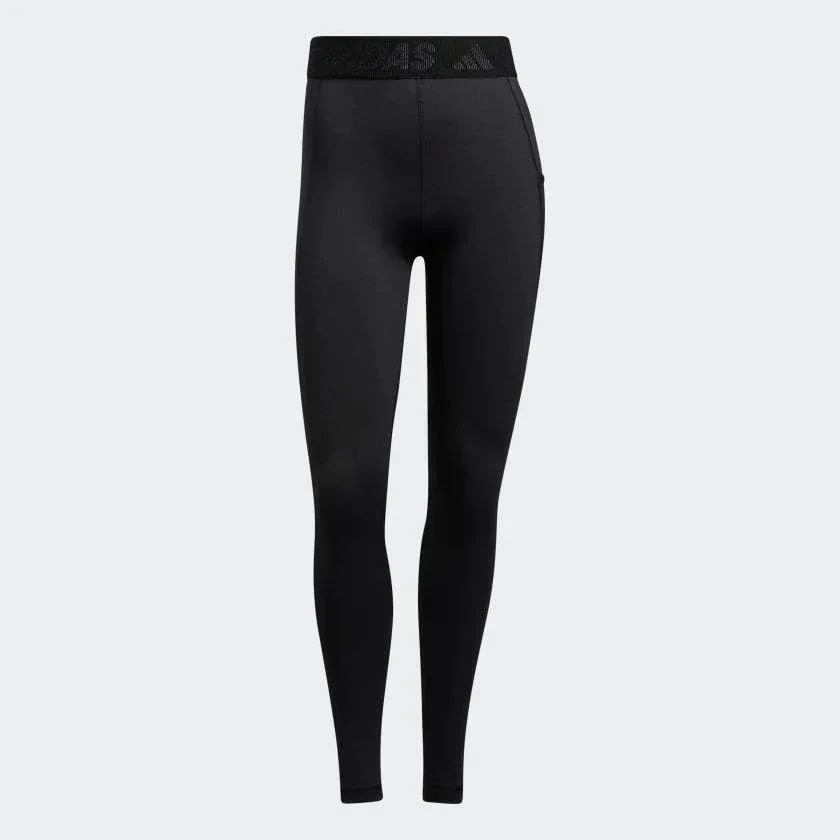 טייטס אדידס ארוך לנשים ADIDAS TF L 3 BAR T BLACK/WHITE GL0693 - Image 4