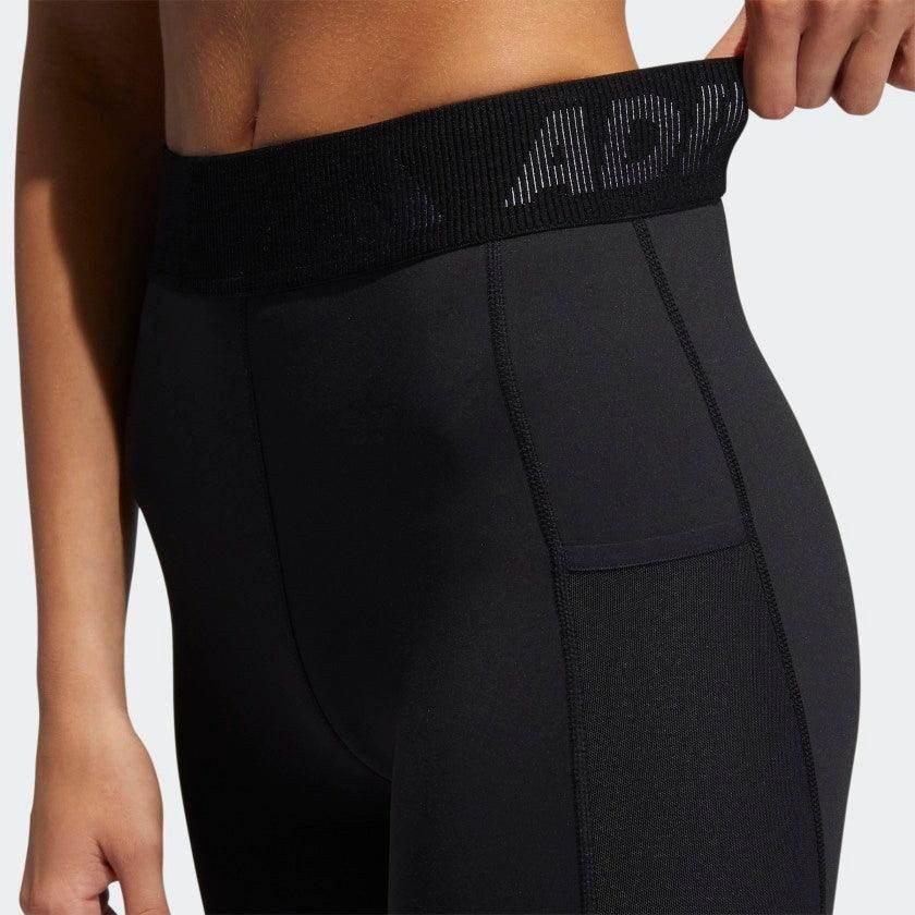 טייטס אדידס ארוך לנשים ADIDAS TF L 3 BAR T BLACK/WHITE GL0693 - Image 6