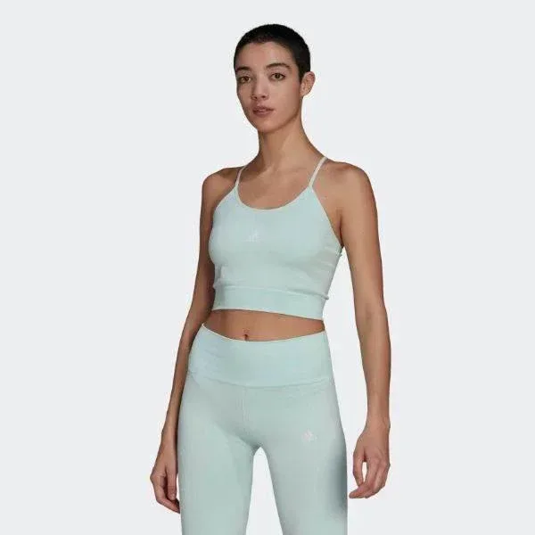 גופיית אדידס לנשים Adidas W SML SPAGCROP HD9365 - Image 3