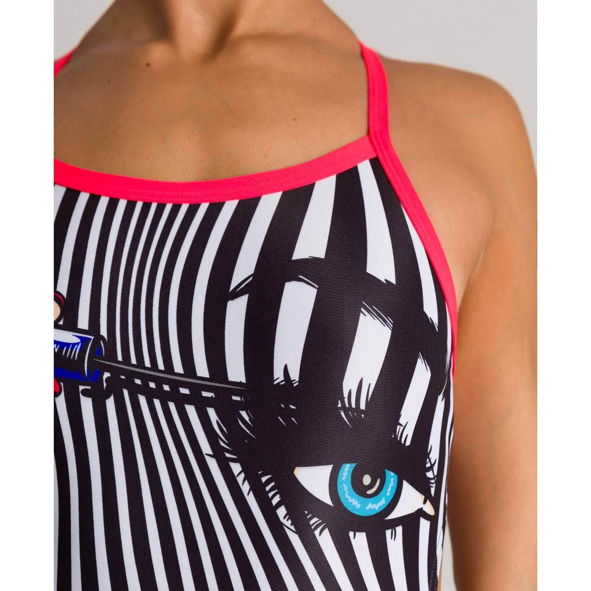 בגד ים שלם נערות ארנה Arena 002845540 W CRAZY MAKE UP CHALLENGE BACK ONE PIECE - Image 4