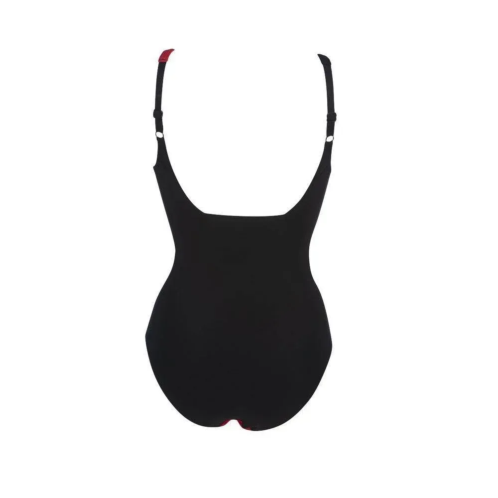 בגד ים שלם מחטב ארנה לנשים Arena 002956504 W AKI SQUARED BACK ONE PIECE - Image 6