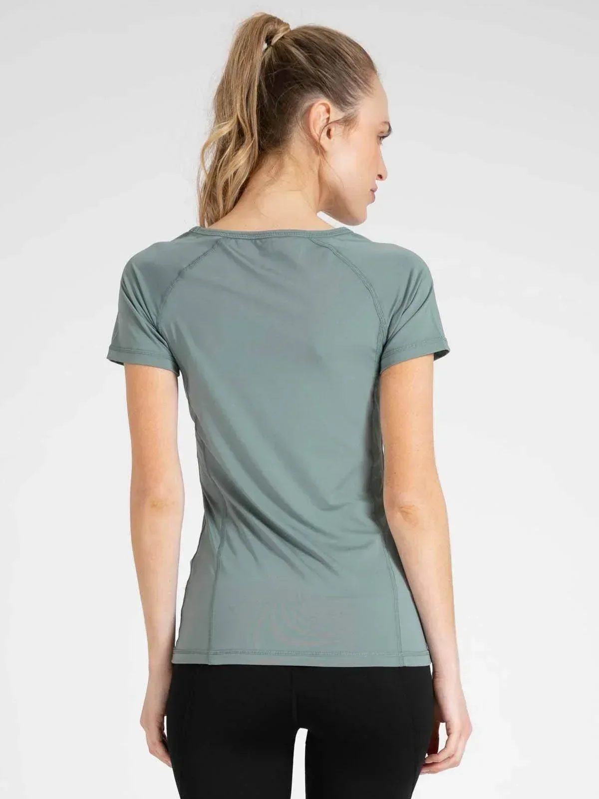 חולצת ארנה ירוק זית Arena 927650256 POLY SPANDEX S/S SHIRT - Image 2