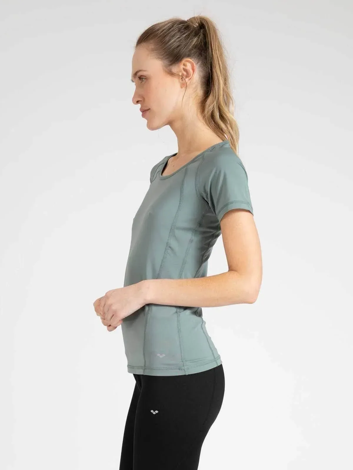 חולצת ארנה ירוק זית Arena 927650256 POLY SPANDEX S/S SHIRT - Image 3