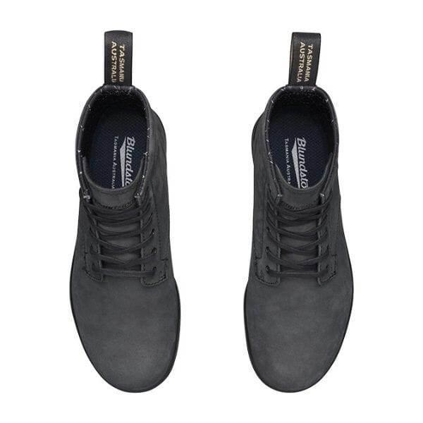 מגפי בלנסטון שחורות עם שרוכים Blundstone 1931 Rustic Black Lace Up - Image 2