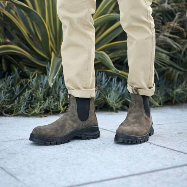 מגפי בלנסטון 2239 לגברים Blundstone 2239 Elastic Sided Boot Rustic Brown - Image 4