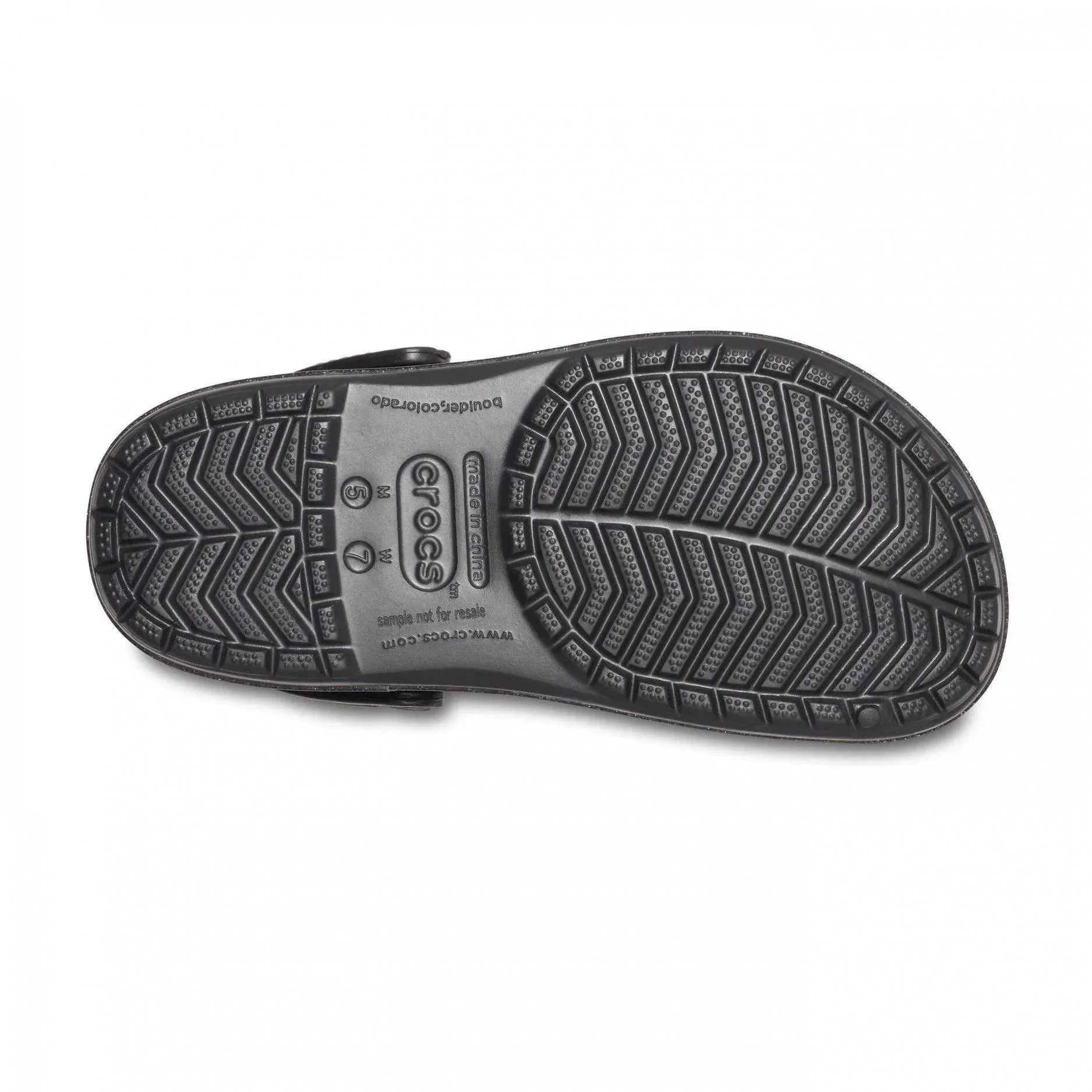 כפכף קרוקס פלטפורמה Crocband Platform Metalic Black CLG 205912-002 - Image 3