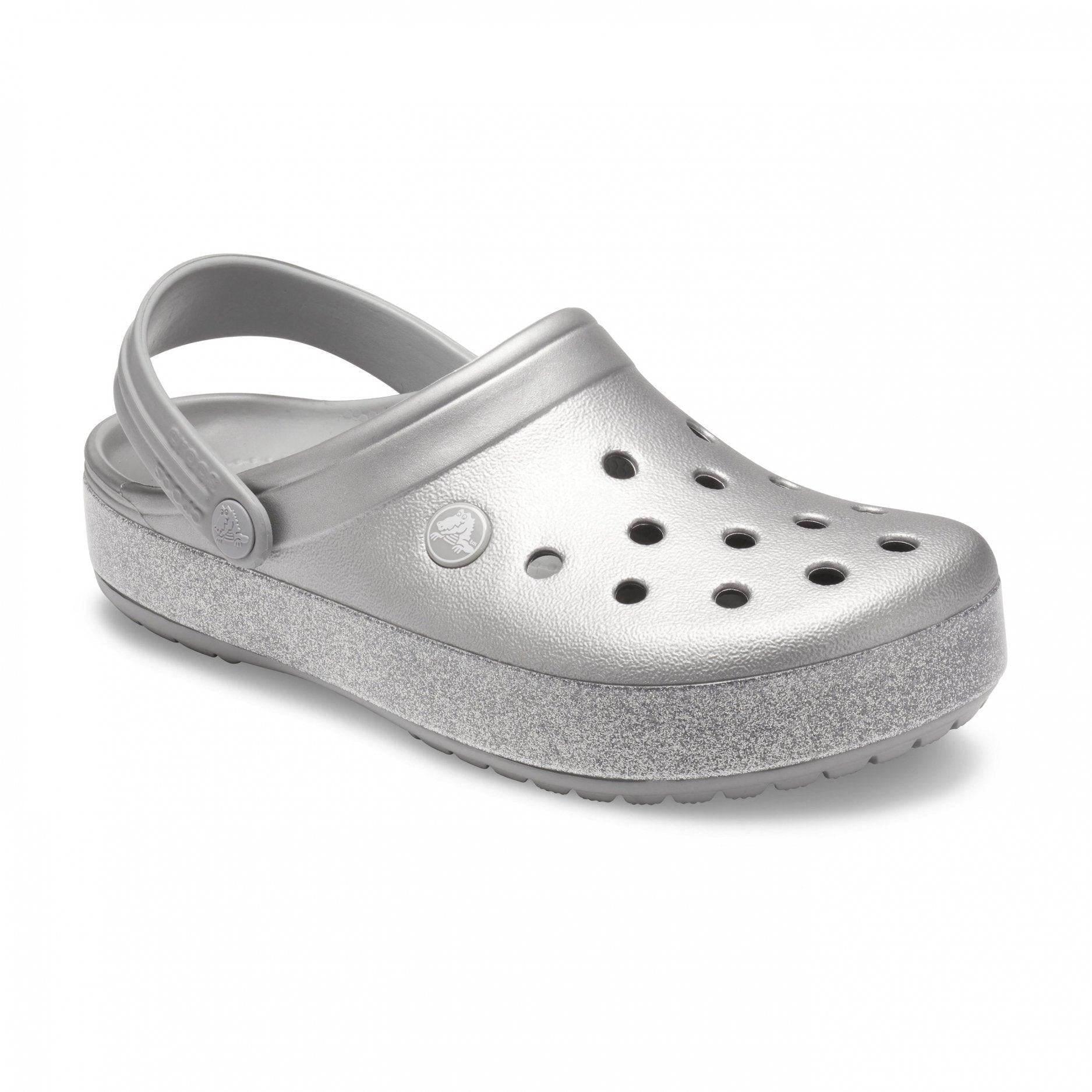 כפכף קרוקס פלטפורמה Crocband Platform Metalic Silver CLG 205912-041 - Image 2