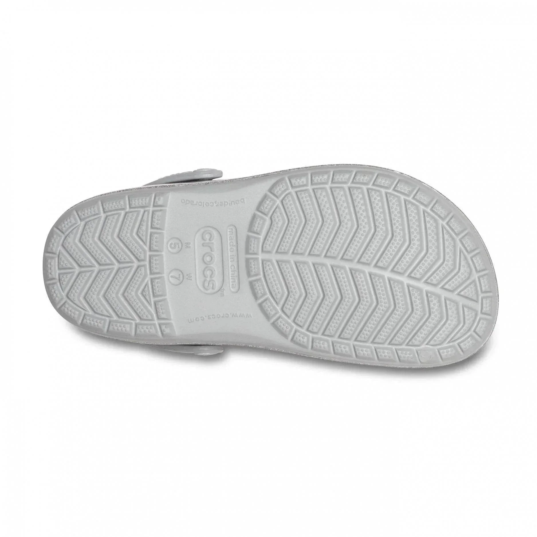 כפכף קרוקס פלטפורמה Crocband Platform Metalic Silver CLG 205912-041 - Image 4