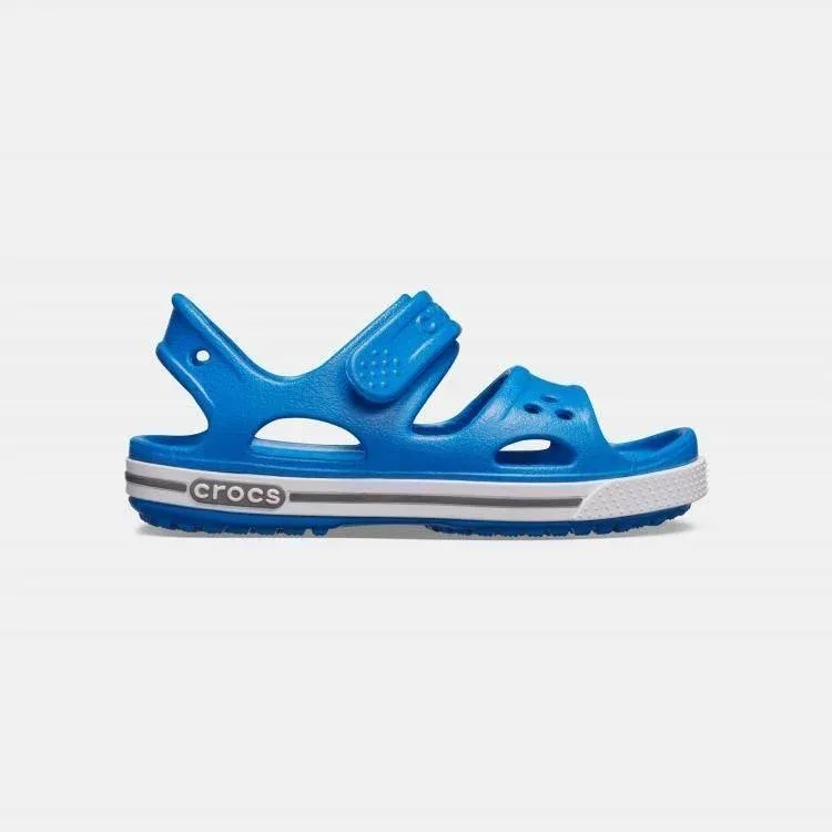 Crocs Crocband II Sandal 14854-4JN - סנדל ילדים עם סקוצ' בצבע כחול קובלט/אפור - Image 2