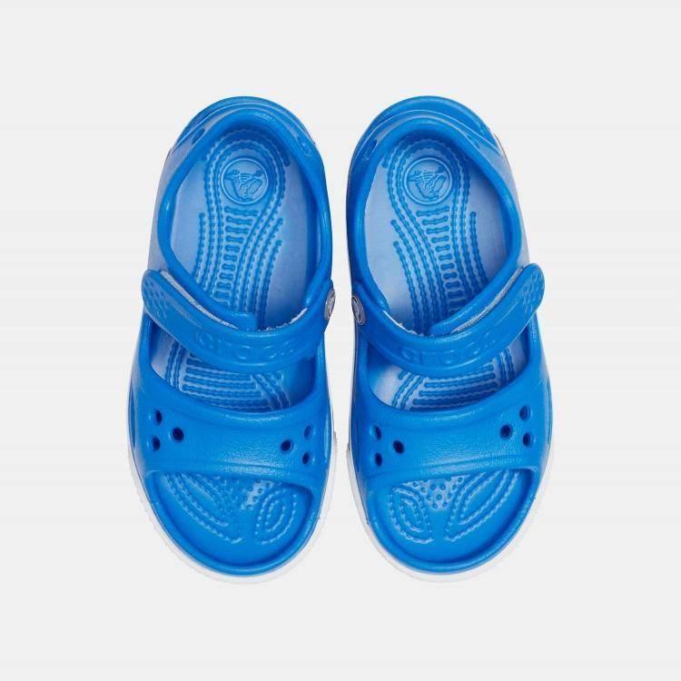 Crocs Crocband II Sandal 14854-4JN - סנדל ילדים עם סקוצ' בצבע כחול קובלט/אפור - Image 3
