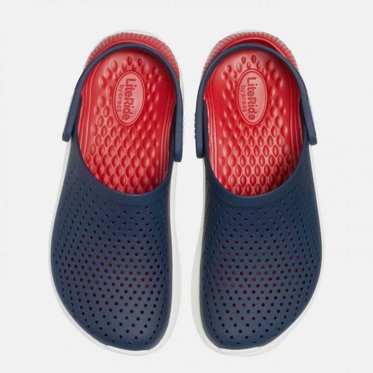 כפכף בטכנולוגיית לייט-רייד בצבע נייבי/אדום Crocs LiteRide Clog 204592-4CC - Image 3