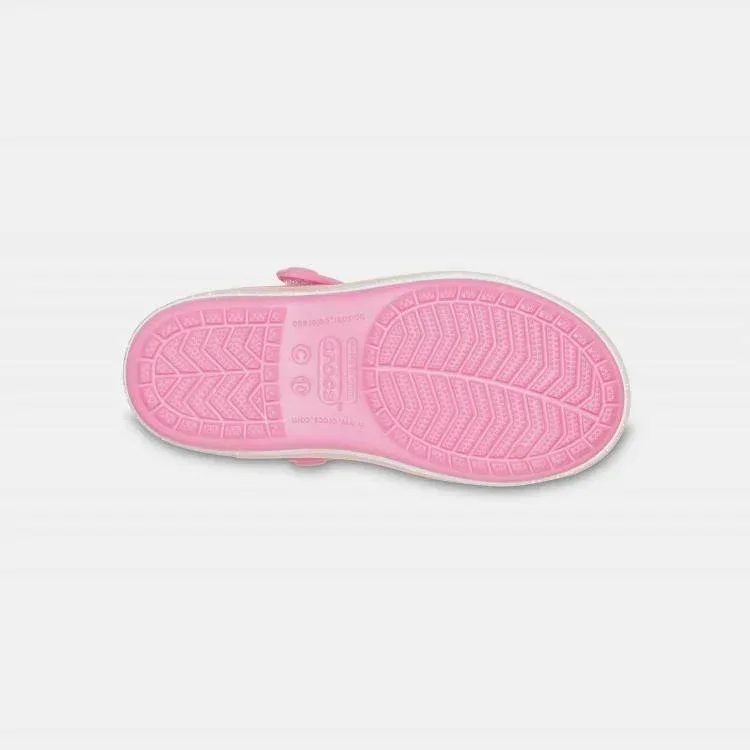 Crocs Preschool Crocband Imagination Sandal 206145-669 - סנדל קרוקבנד קשת בענן בצבע ורוד - Image 4